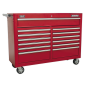 Tool Chest Combination 23 Drawer with Ball-Bearing Slides - Red