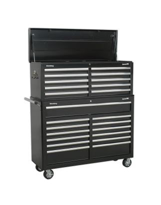 Tool Chest Combination 23 Drawer with Ball-Bearing Slides - Black