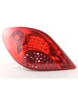 LED taillights set Peugeot 207 06-09 red