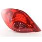 Kit feux arrières LED Peugeot 207 06-09 rouge