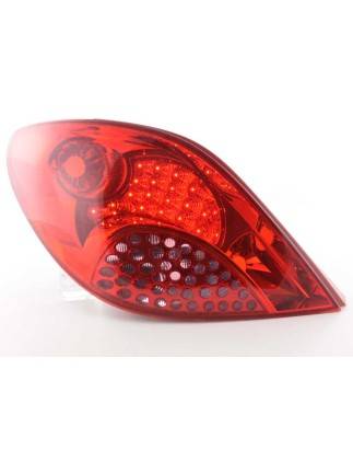 LED taillights set Peugeot 207 06-09 red