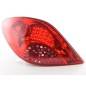 Kit feux arrières LED Peugeot 207 06-09 rouge