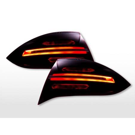 LED taillights Porsche Cayenne (92A) 2011-2014 black/red/clear