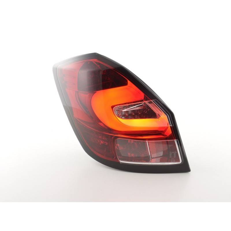 LED taillights set Skoda Fabia 5-door from 2007 clear / red