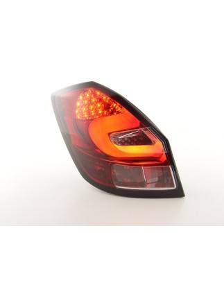 LED taillights set Skoda Fabia 5-door from 2007 clear / red