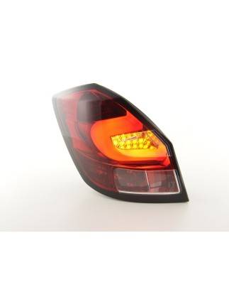 LED taillights set Skoda Fabia 5-door from 2007 clear / red