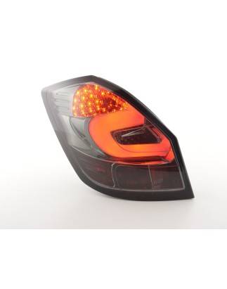 LED taillights set Skoda Fabia 5-door from 2007 black