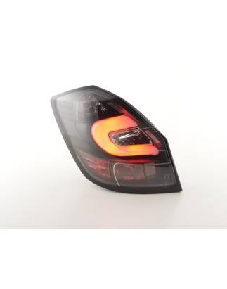 LED taillights set Skoda Fabia 5-door from 2007 black