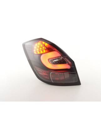 LED taillights set Skoda Fabia 5-door from 2007 black