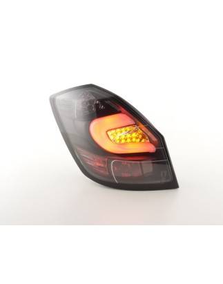 LED taillights set Skoda Fabia 5-door from 2007 black