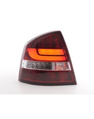 LED taillights set Skoda Octavia 1Z Limo 05-12 red / clear