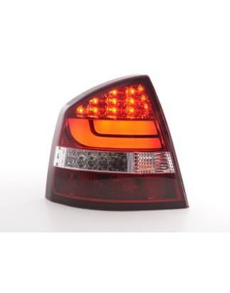 LED taillights set Skoda Octavia 1Z Limo 05-12 red / clear