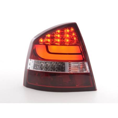 LED taillights set Skoda Octavia 1Z Limo 05-12 red / clear