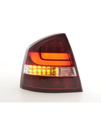 LED taillights set Skoda Octavia 1Z Limo 05-12 red / clear