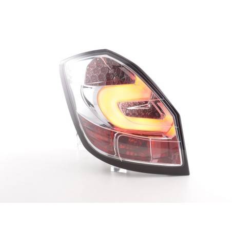 LED taillights set Skoda Fabia 5J 5-door. 07-10 chrome