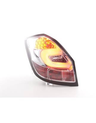 LED taillights set Skoda Fabia 5J 5-door. 07-10 chrome