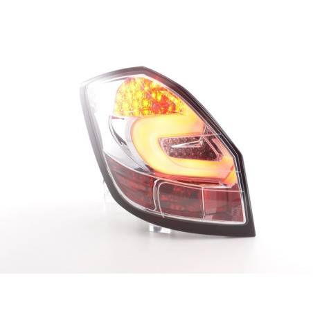 LED taillights set Skoda Fabia 5J 5-door. 07-10 chrome