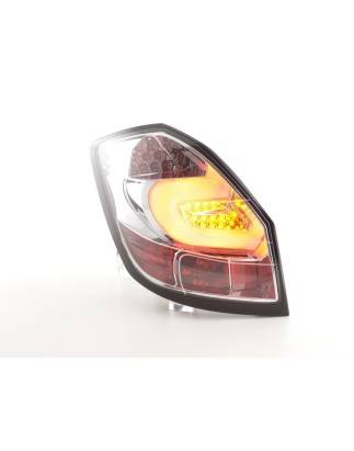 LED taillights set Skoda Fabia 5J 5-door. 07-10 chrome