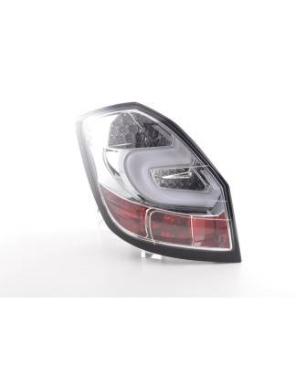 LED taillights set Skoda Fabia 5J 5-door. 07-10 chrome