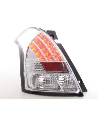 LED taillights set Suzuki Swift 04-10 chrome