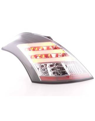 LED taillights set Suzuki Swift 2011- black