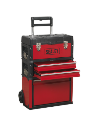 Mobile Steel/Composite Toolbox - 3 Compartment