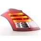 LED taillights set Suzuki Swift 2011- red / clear