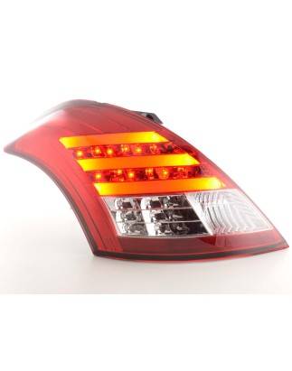 LED taillights set Suzuki Swift 2011- red / clear