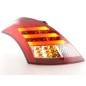 LED taillights set Suzuki Swift 2011- red / clear