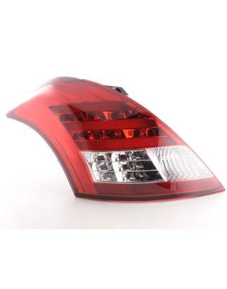 LED taillights set Suzuki Swift 2011- red / clear