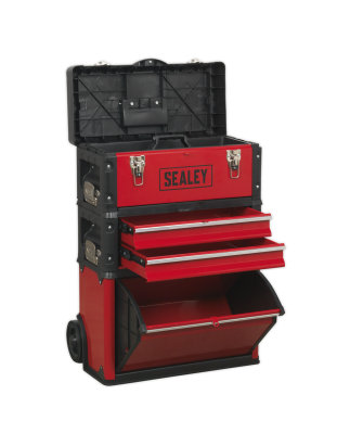 Mobile Steel/Composite Toolbox - 3 Compartment