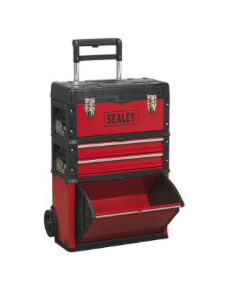 Mobile Steel/Composite Toolbox - 3 Compartment