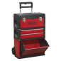 Mobile Steel/Composite Toolbox - 3 Compartment