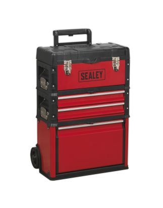 Mobile Steel/Composite Toolbox - 3 Compartment