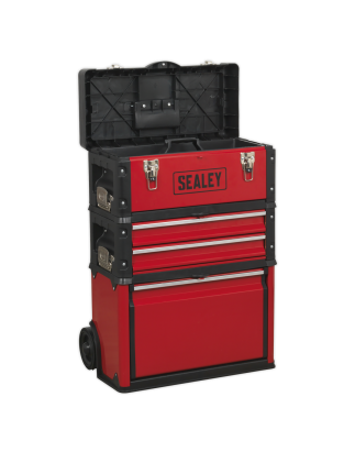 Mobile Steel/Composite Toolbox - 3 Compartment