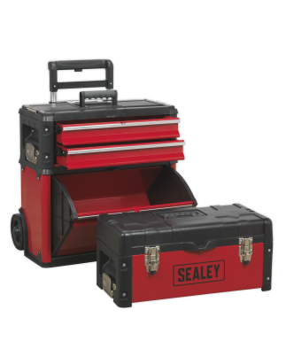 Mobile Steel/Composite Toolbox - 3 Compartment