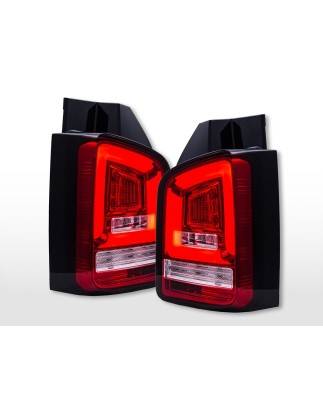 LED taillights VW T5 2003-2010 tailgate door version red/clear