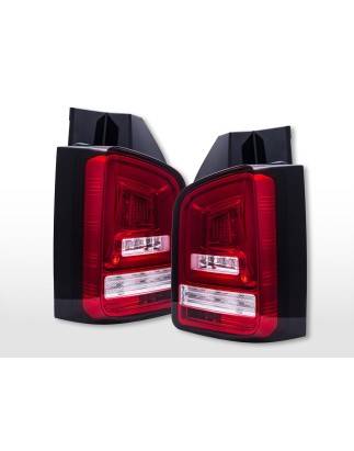 LED taillights VW T5 2003-2010 tailgate door version red/clear