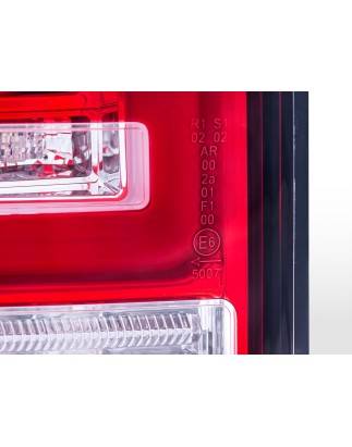 LED taillights VW T5 2003-2010 tailgate door version red/clear