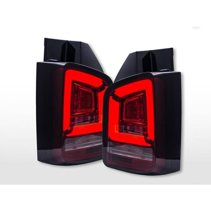 LED taillights VW T5 2003-2010 tailgate door version red/smoke