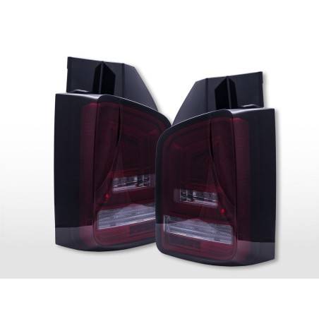 LED taillights VW T5 2003-2010 tailgate door version red/smoke