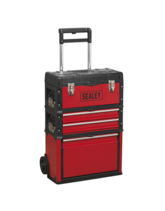 Mobile Steel/Composite Toolbox - 3 Compartment