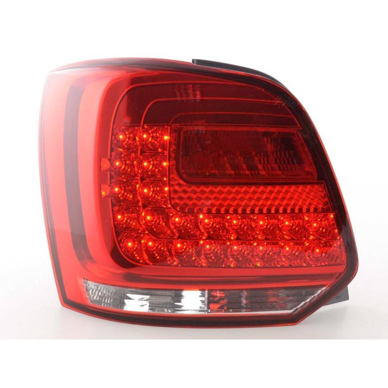 LED taillights set VW Polo 6R from 2009 clear / red