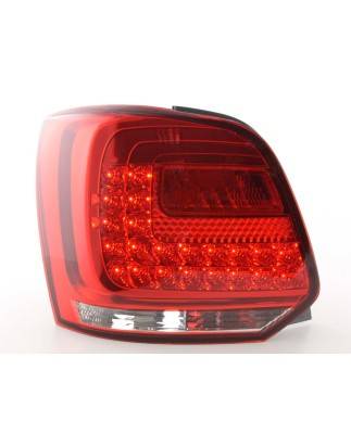 LED taillights set VW Polo 6R from 2009 clear / red