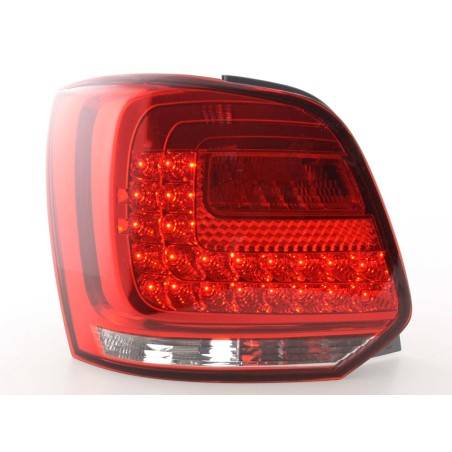 LED taillights set VW Polo 6R from 2009 clear / red