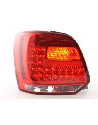 LED taillights set VW Polo 6R from 2009 clear / red