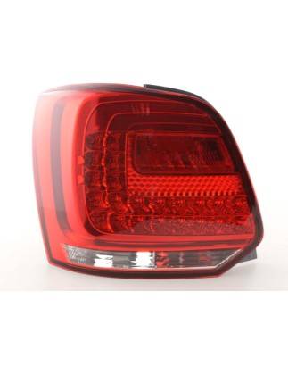 LED taillights set VW Polo 6R from 2009 clear / red