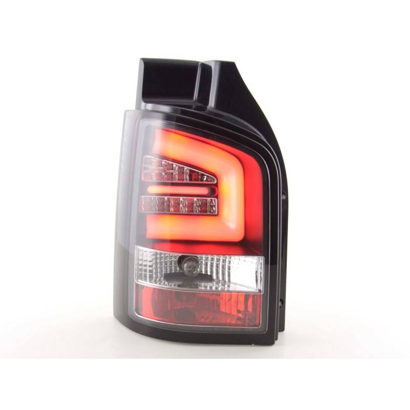 LED taillights set VW T5 03-10 tailgate door version black