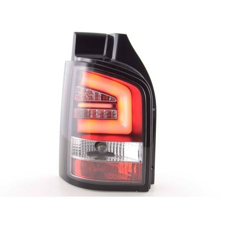 LED taillights set VW T5 03-10 tailgate door version black