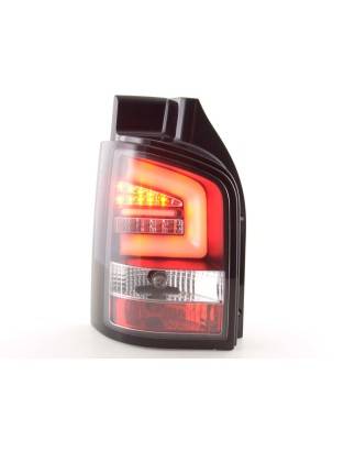 LED taillights set VW T5 03-10 tailgate door version black